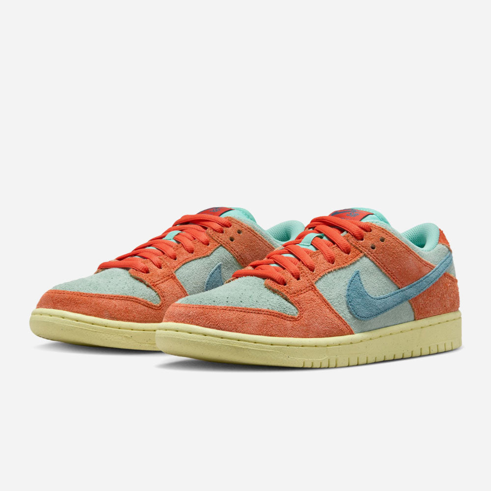 NIKE SB - DUNK LOW PRO PRM - Orange - Noise Aqua-Emerald Rise - Orange