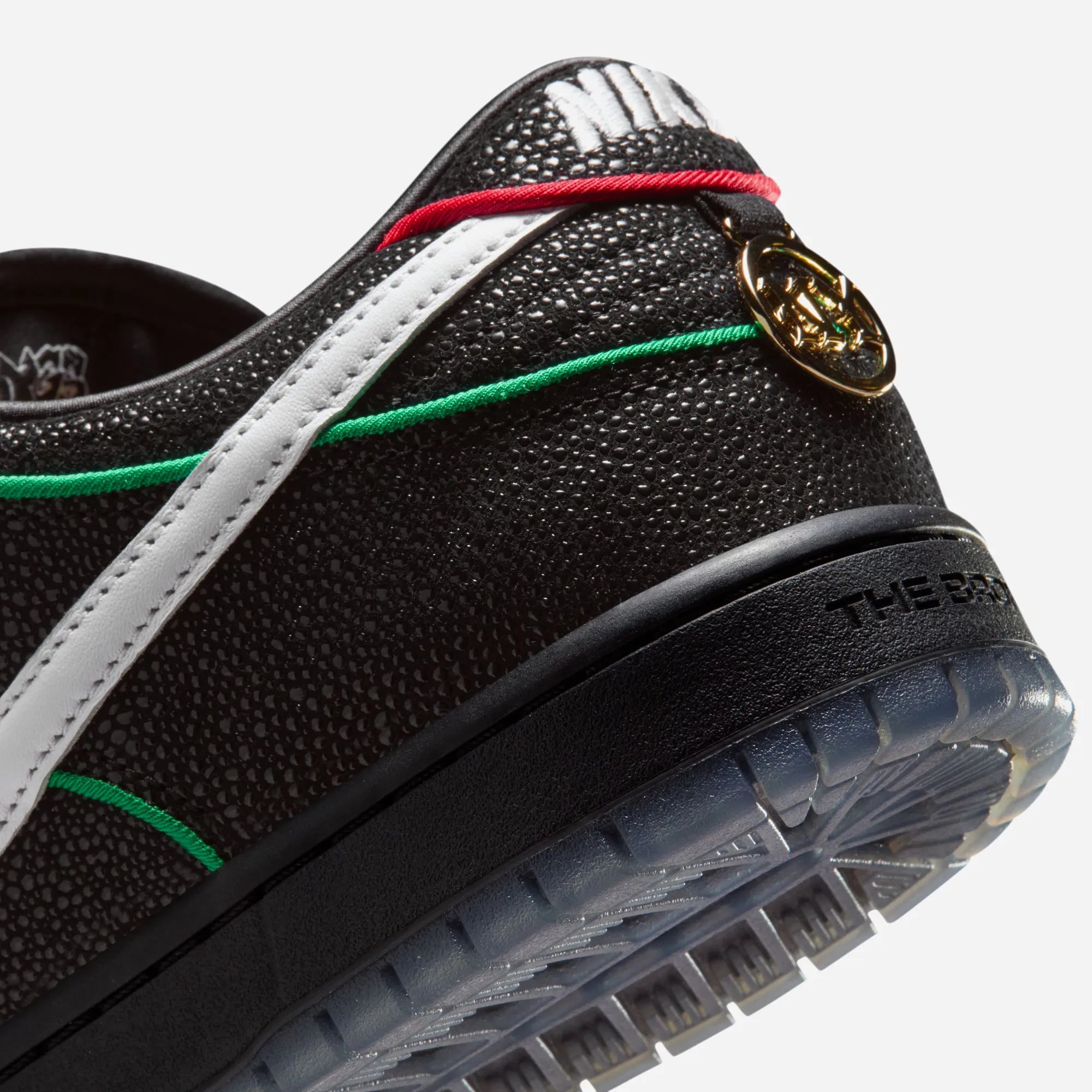 Nike SB Dunk Low Pro "Bronx Girls Skate" QS - Black / White - Challenge Red - Total Orange