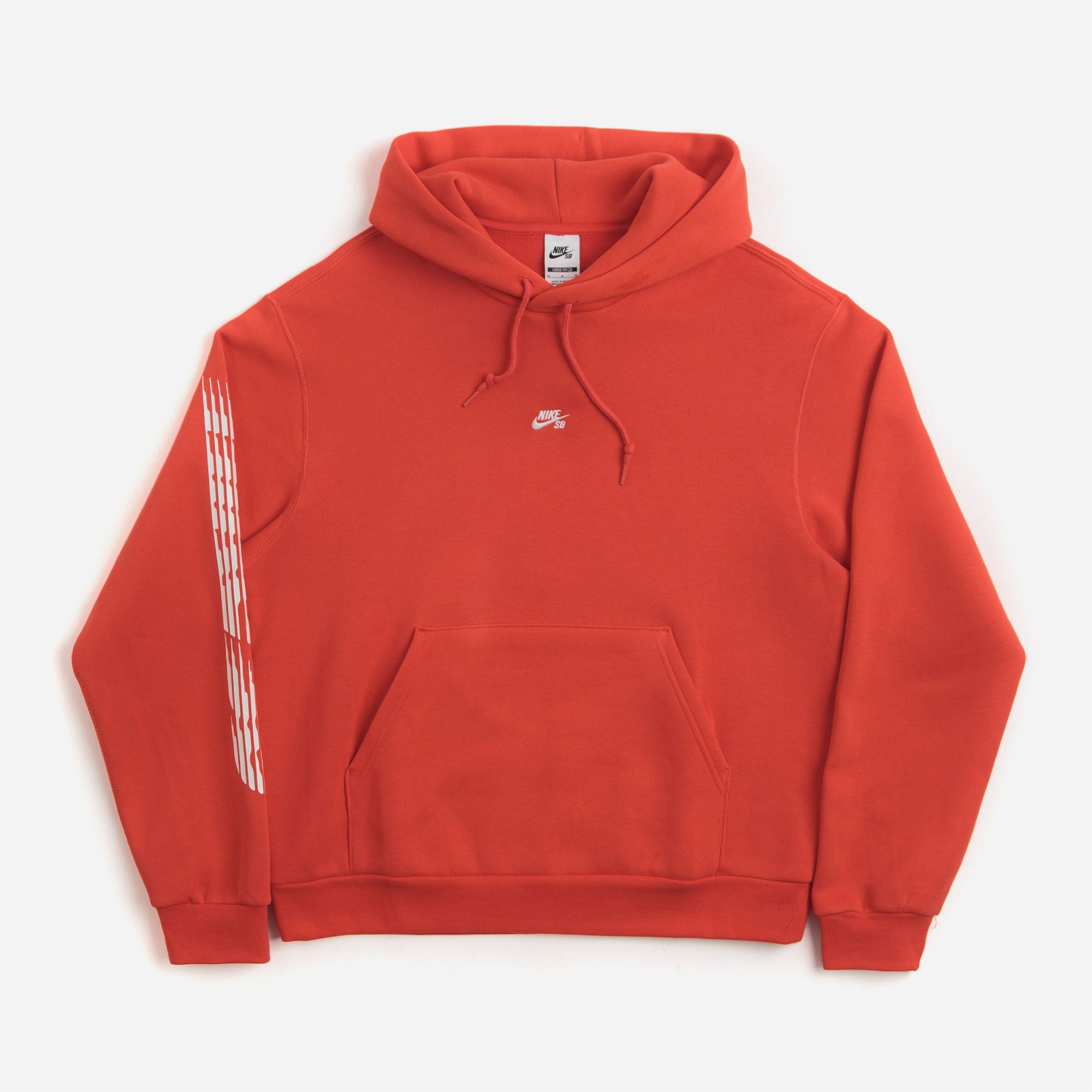 Nike SB - GFX Fleece Pullover Hoodie - Light Crimson / White
