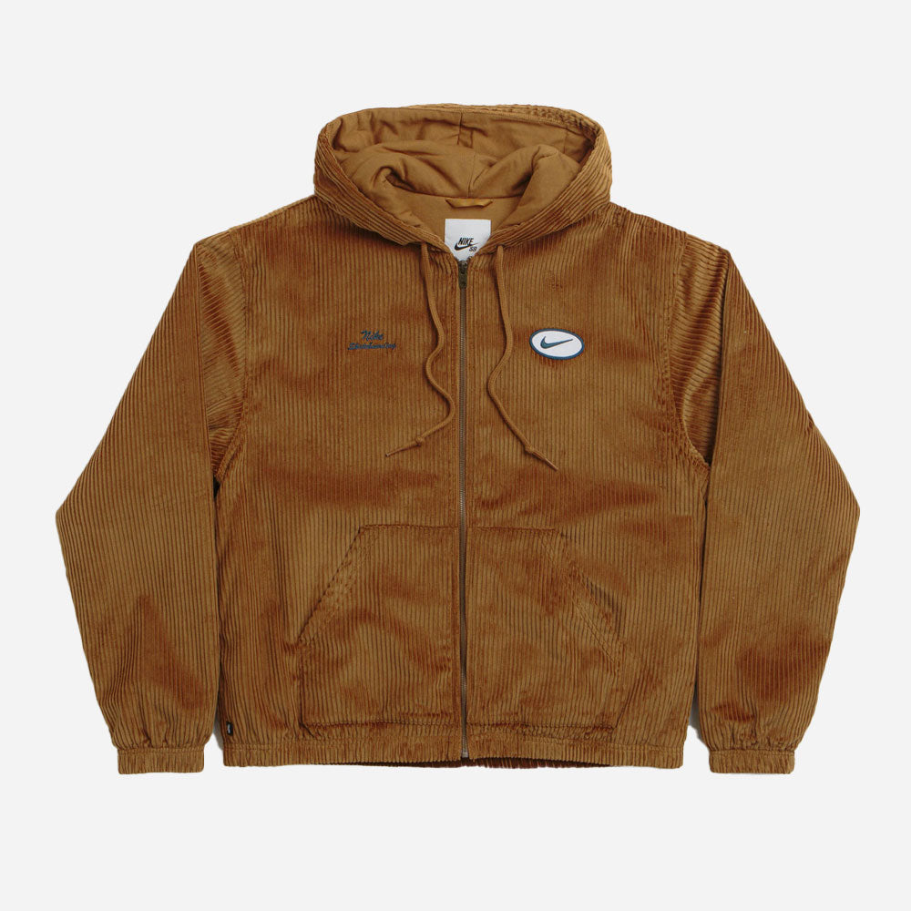 Nike SB - Full Zip Hood Cord Jacket - Lt british tan armory navy