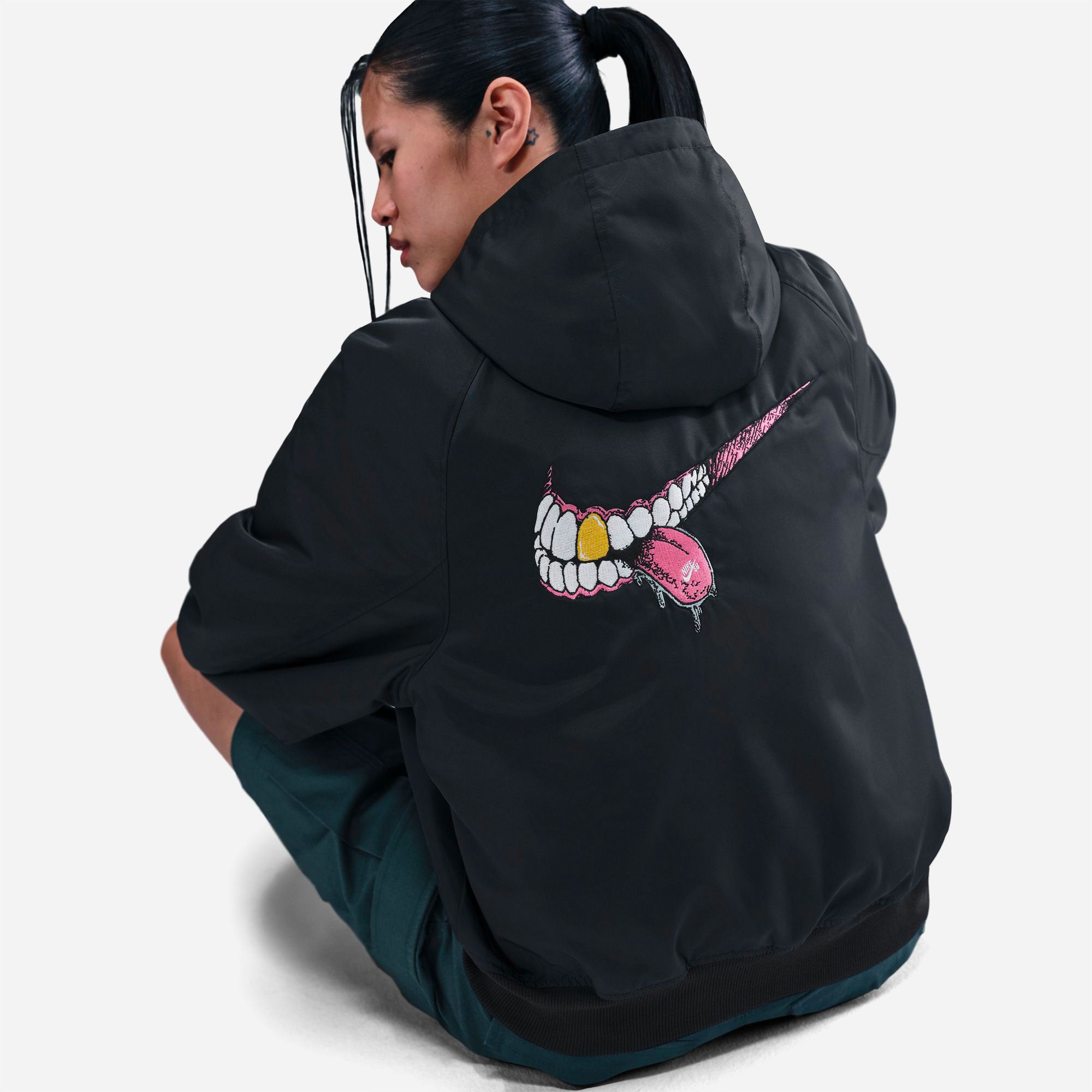 Nike SB - Jacket Swoosh Grill - Black Black White