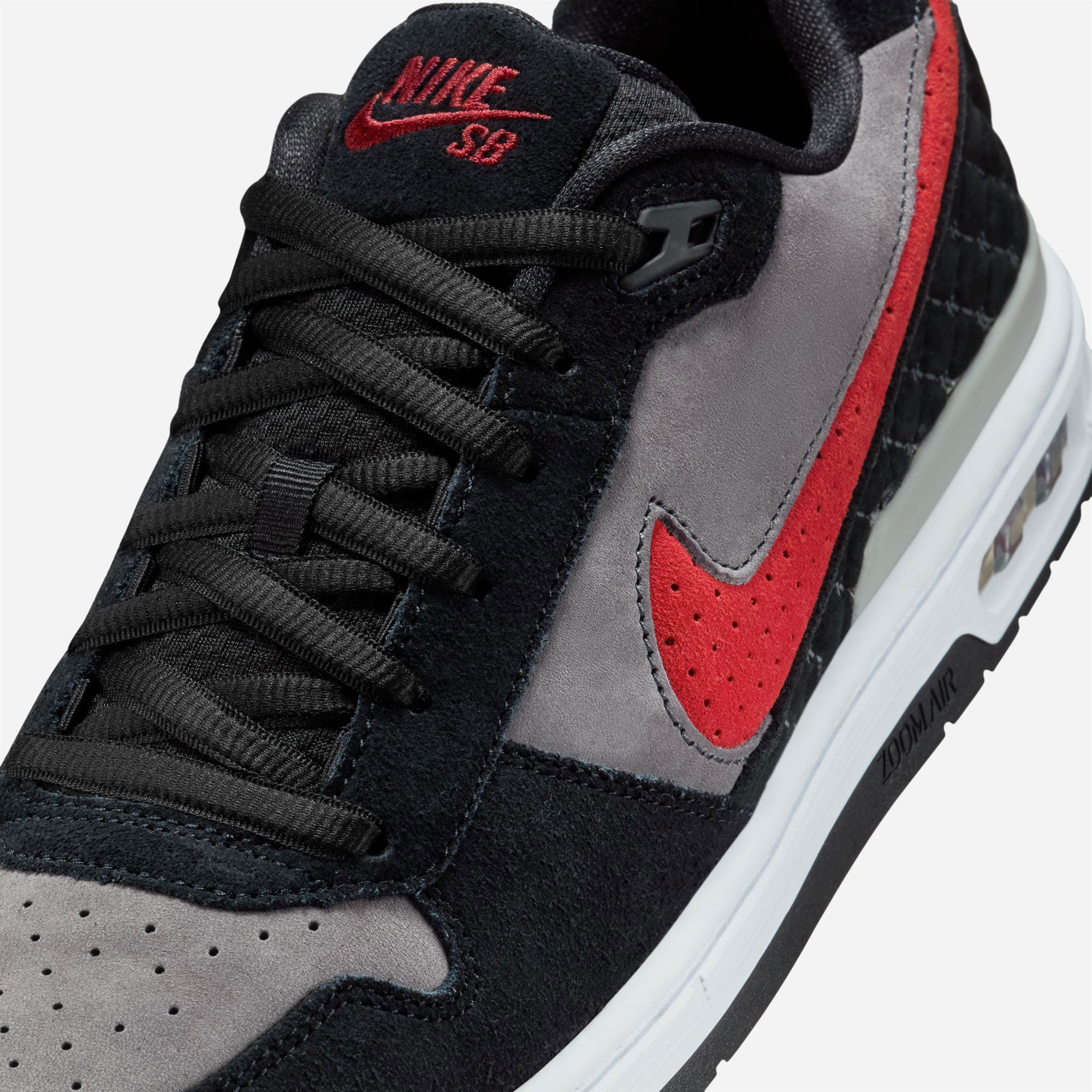 Nike SB - Paul Rodriguez Zoom Air Low "Bred" - Black / Varsity Red - Flint Grey - Black