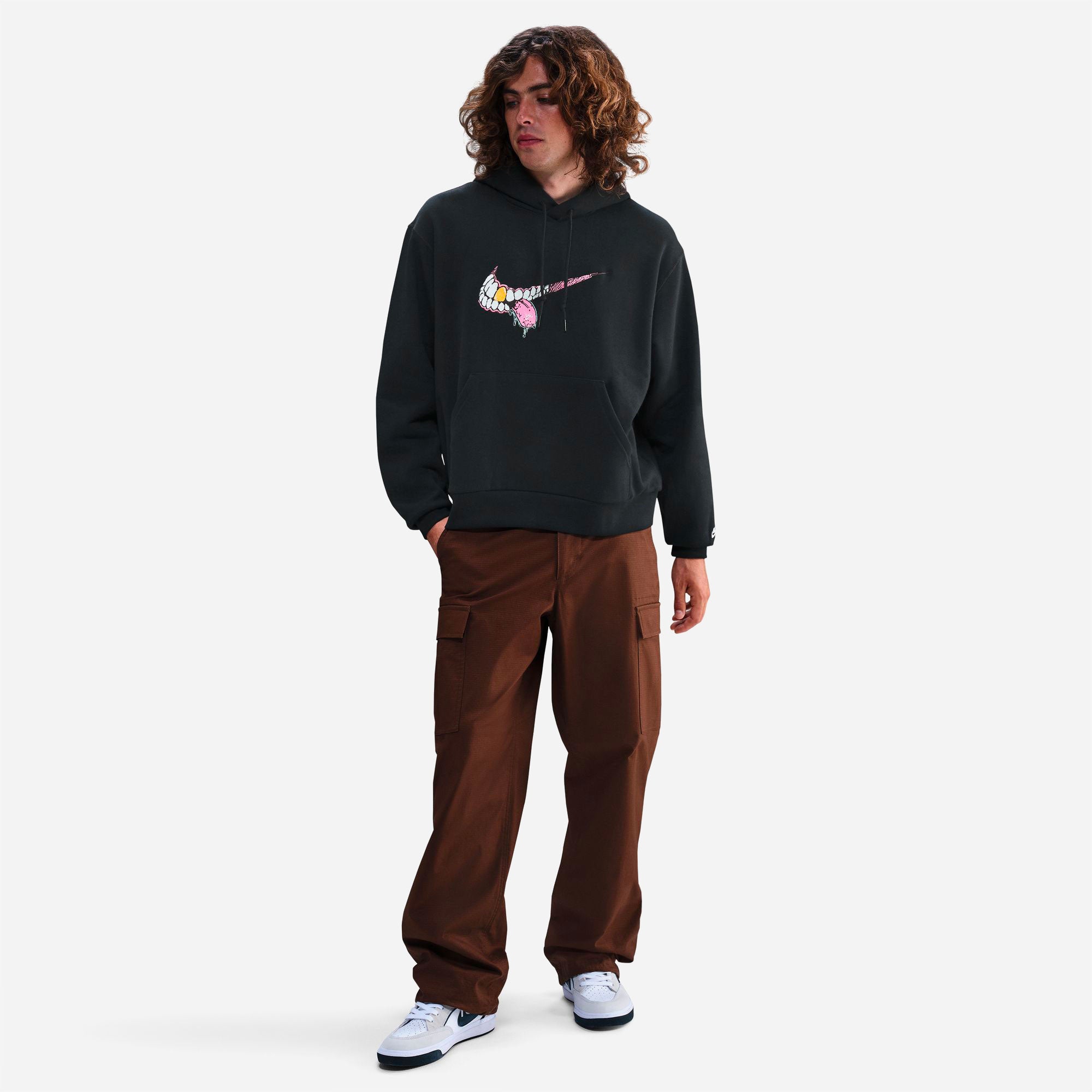 Nike SB - Pullover Hoodie BB Swoosh Grill - Black / White