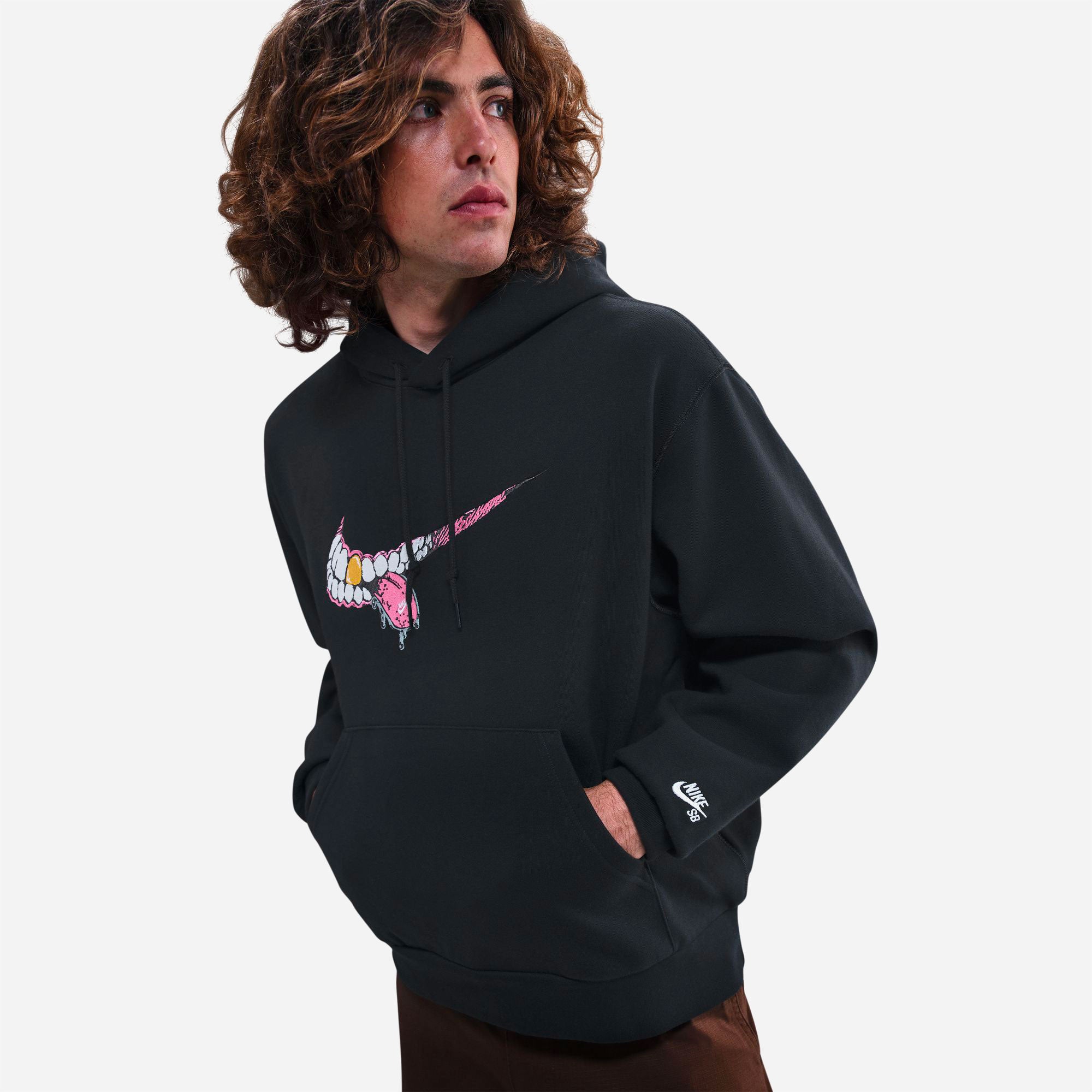 Nike SB - Pullover Hoodie BB Swoosh Grill - Black / White