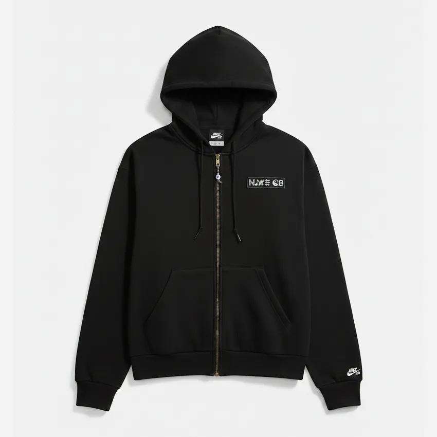 Hoodie Zippé Nike SB Souvenir Fleece - Black