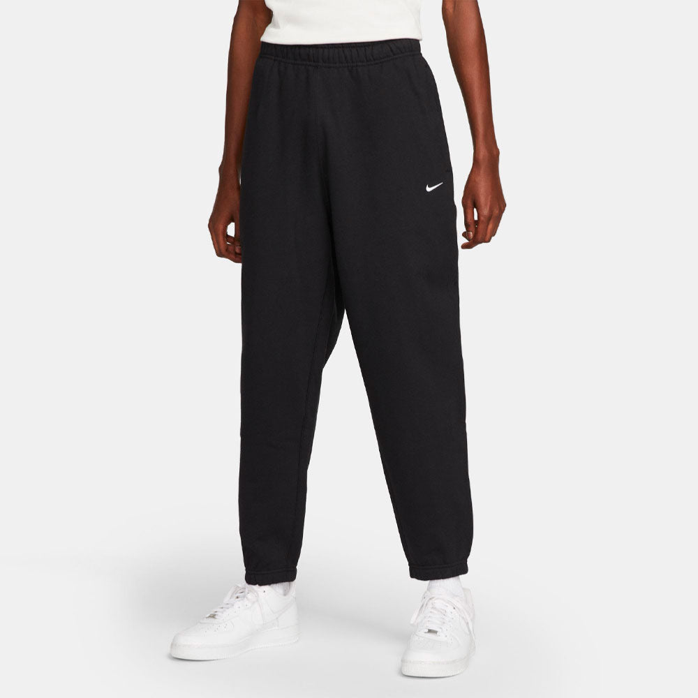 NIKE - SOLO SWOOSH FLEECE PANT - Black - White