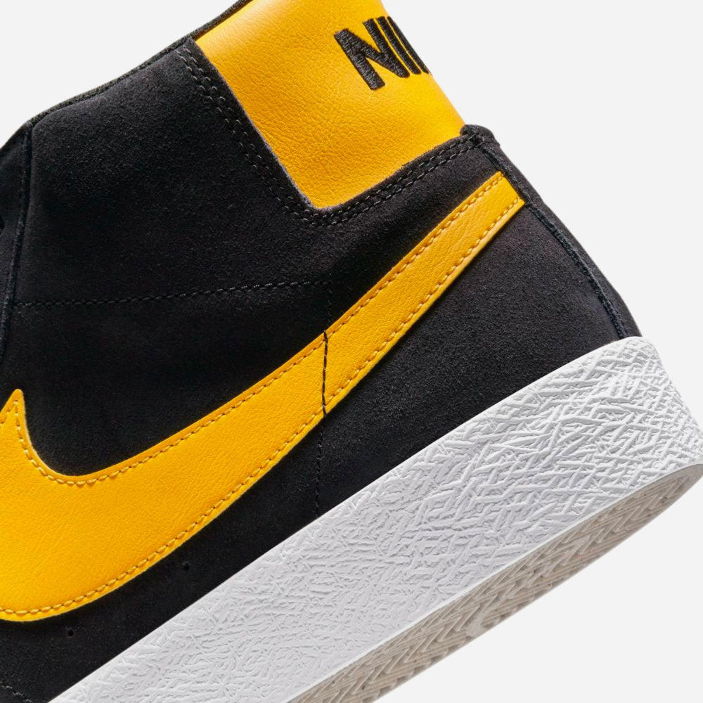 NIKE SB - BLAZER MID - Black - University Gold - Black