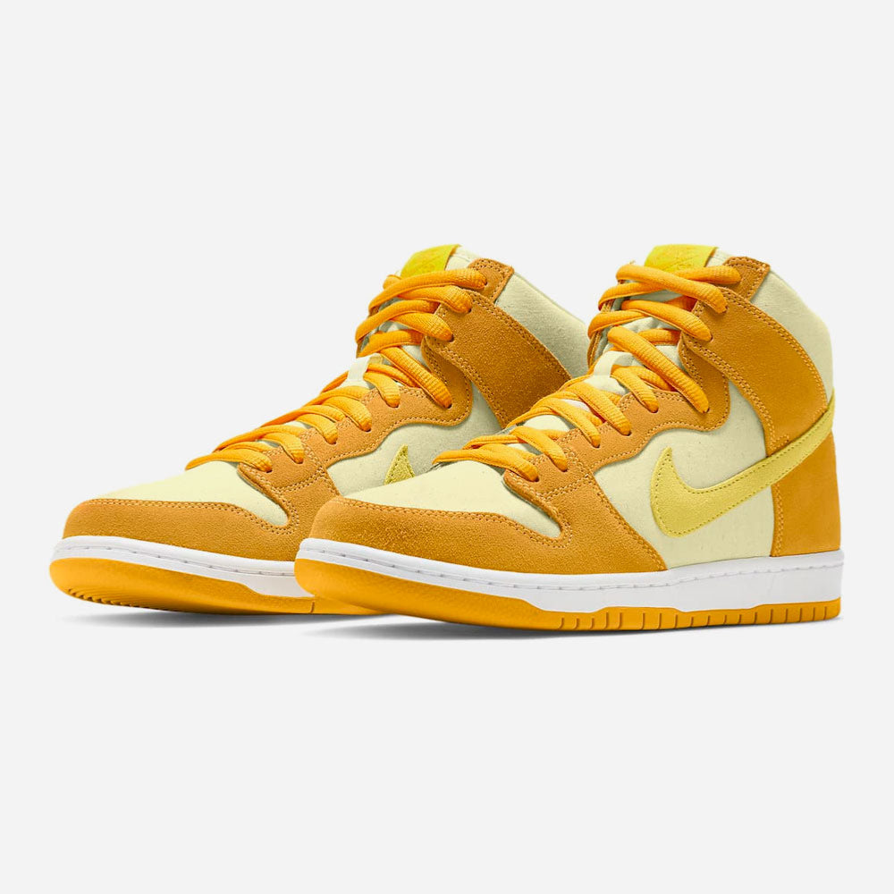 NIKE SB - DUNK HIGH PINEAPPLE - University Gold Vivid Sulfur Citron Tint White Lucky Green