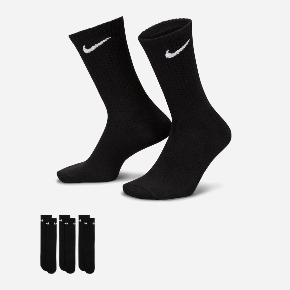 NIKE - EVERYDAY LIGHTWEIGHT 3 PACK SOCKS - Black / White