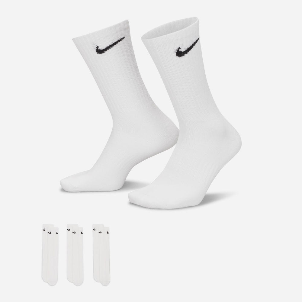 NIKE - EVERYDAY LIGHTWEIGHT 3 PACK SOCKS - White - Black
