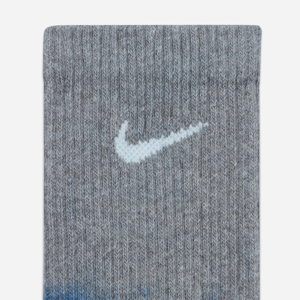 Nike - Everyday Plus Cush 2 Pack Crew Socks - Gray - Blue
