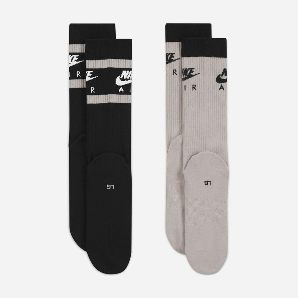 Nike - Everyday Essential 2 Pack Socks - Black / Grey