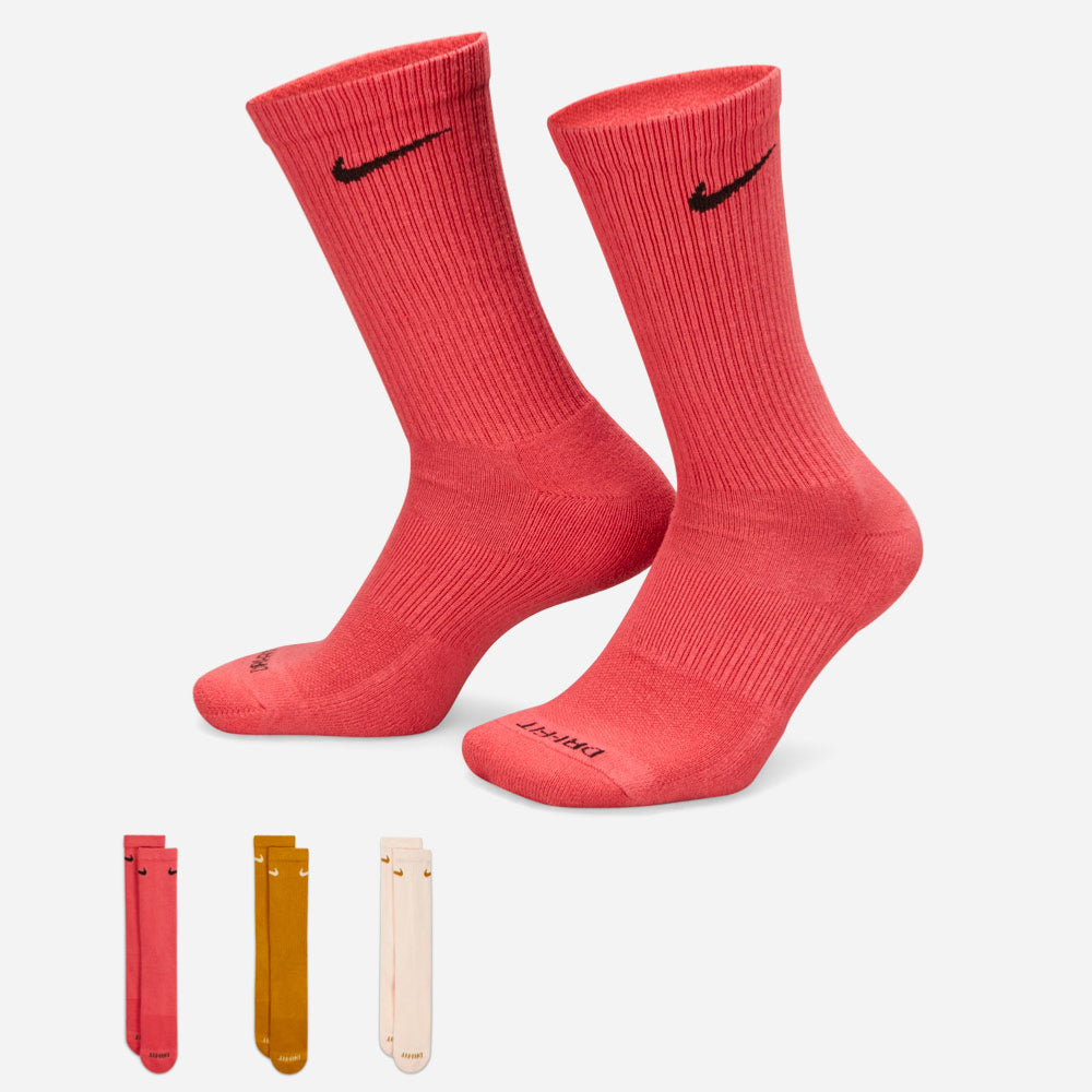 Nike - Everyday Cushioned 3 Pack Socks - Multi