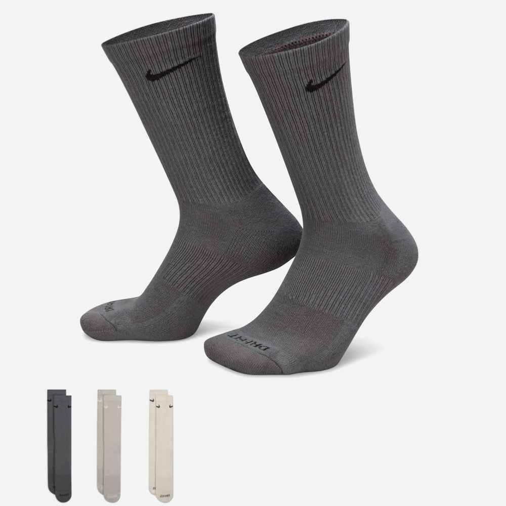 Nike - Everyday Cushioned 3 Pack Socks - Multi