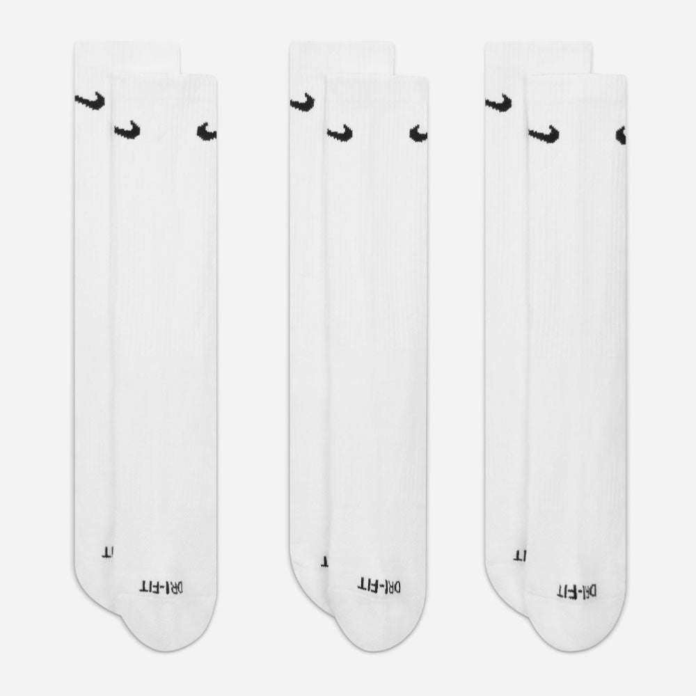 Nike - Everyday Cushioned 3 Pack Socks - White