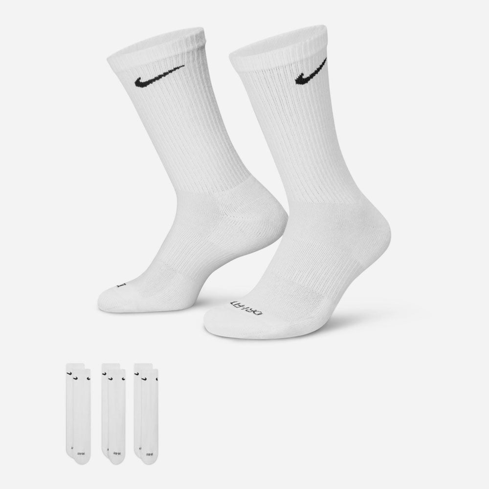 Nike - Everyday Cushioned 3 Pack Socks - White