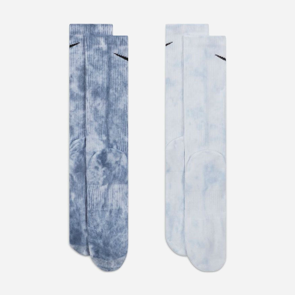 Nike SB Everyday 2 Tie Dye Socks Pack - Blue Cloud