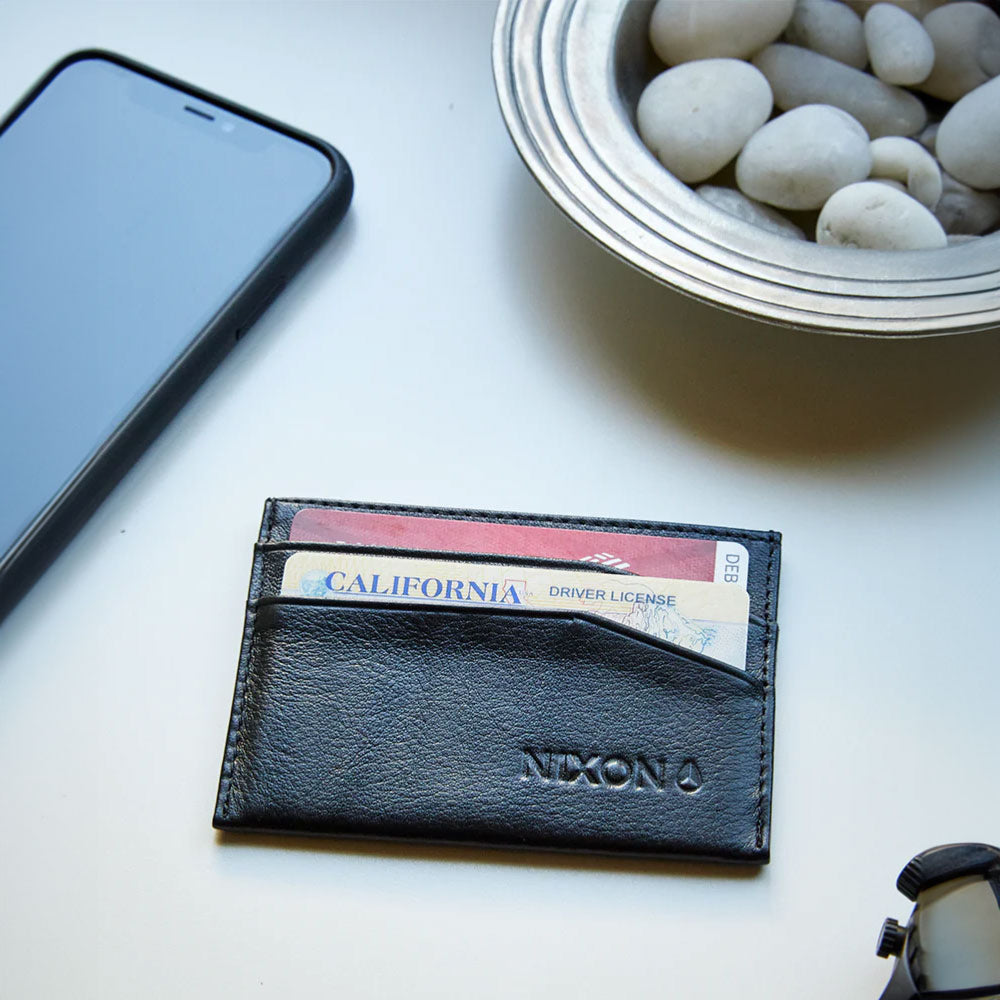 Nixon - Flaco Leather Card Wallet - Black