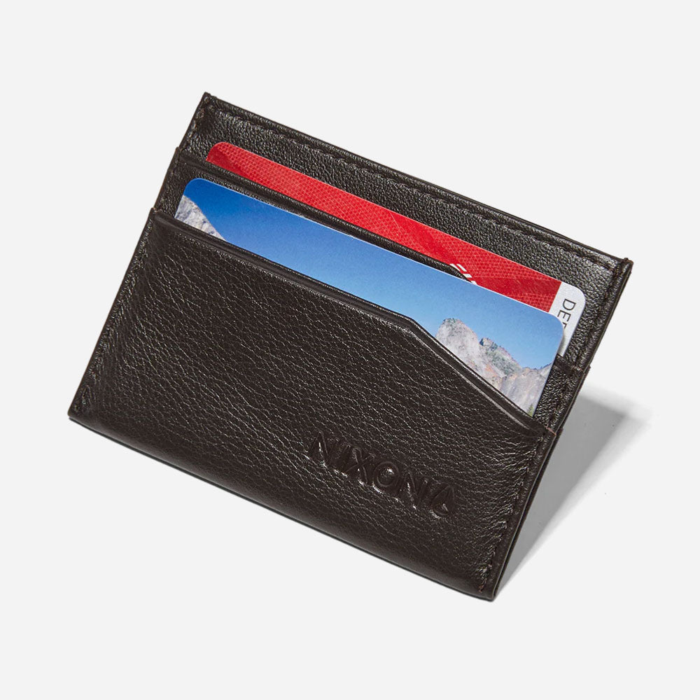 Nixon - Flaco Leather Card Wallet - Brown