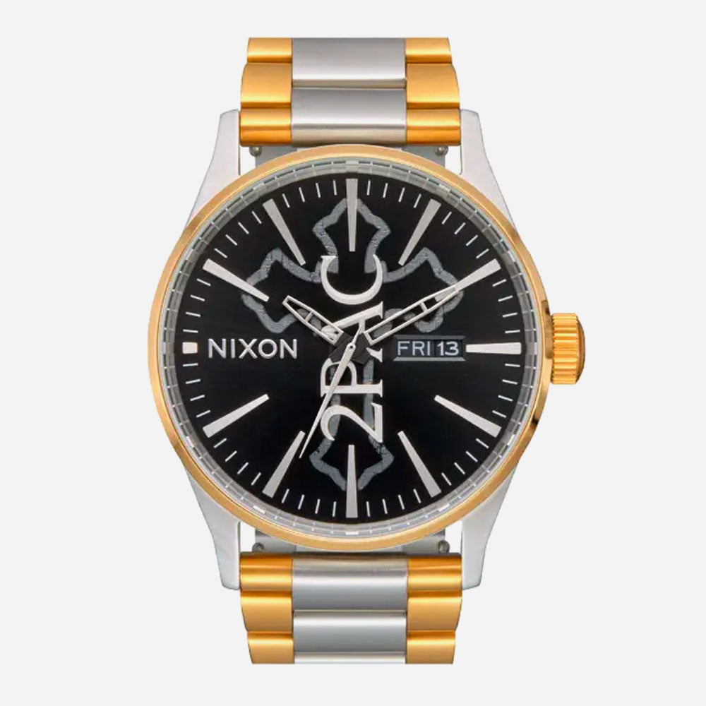 NIXON x TUPAC - SENTRY STAINLESS STEEL - Gold - Silver - Black