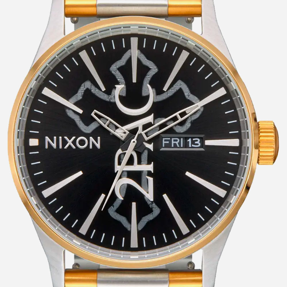 NIXON x TUPAC - SENTRY STAINLESS STEEL - Gold - Silver - Black
