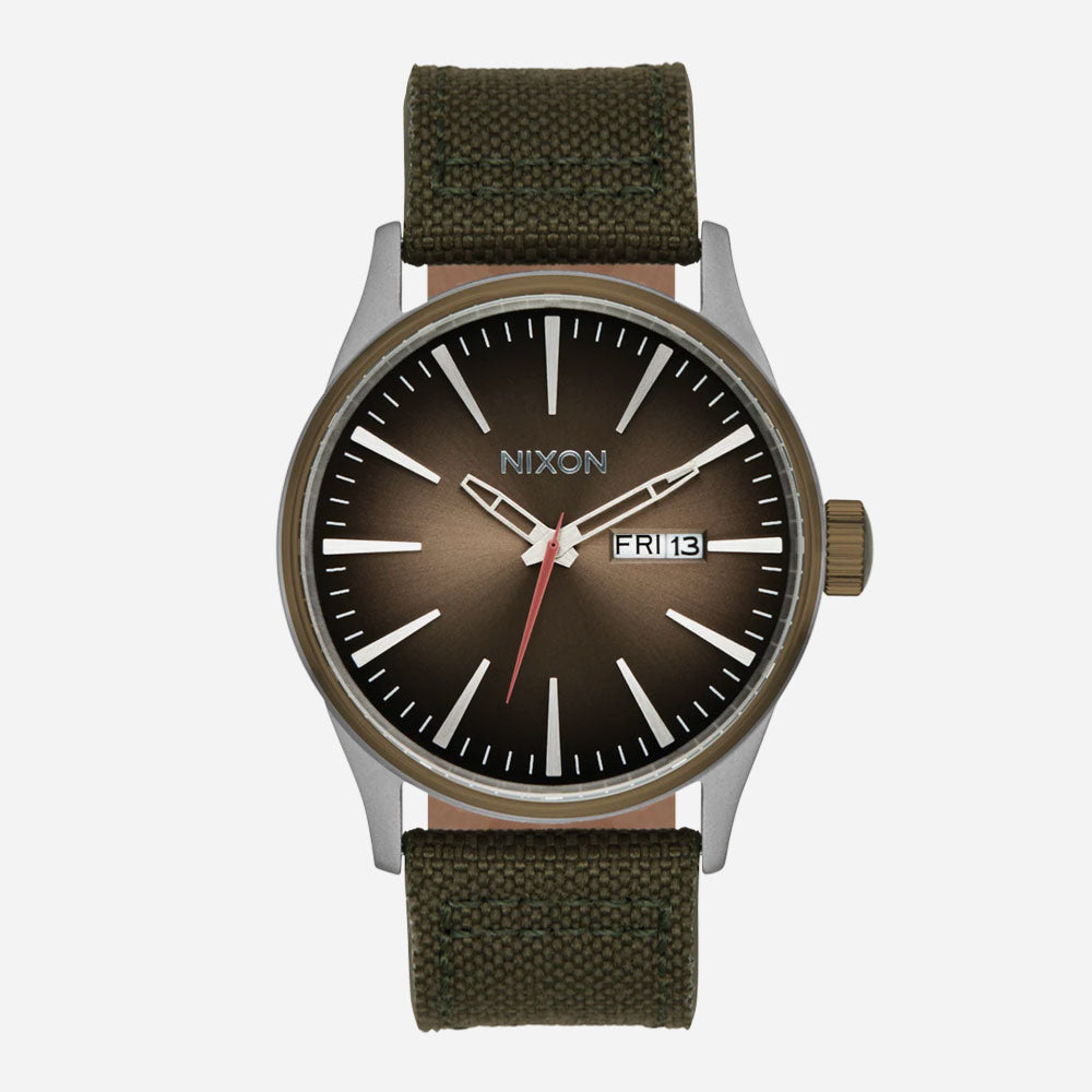NIXON - SENTRY NYLON - Silver - Light Brown - Forest