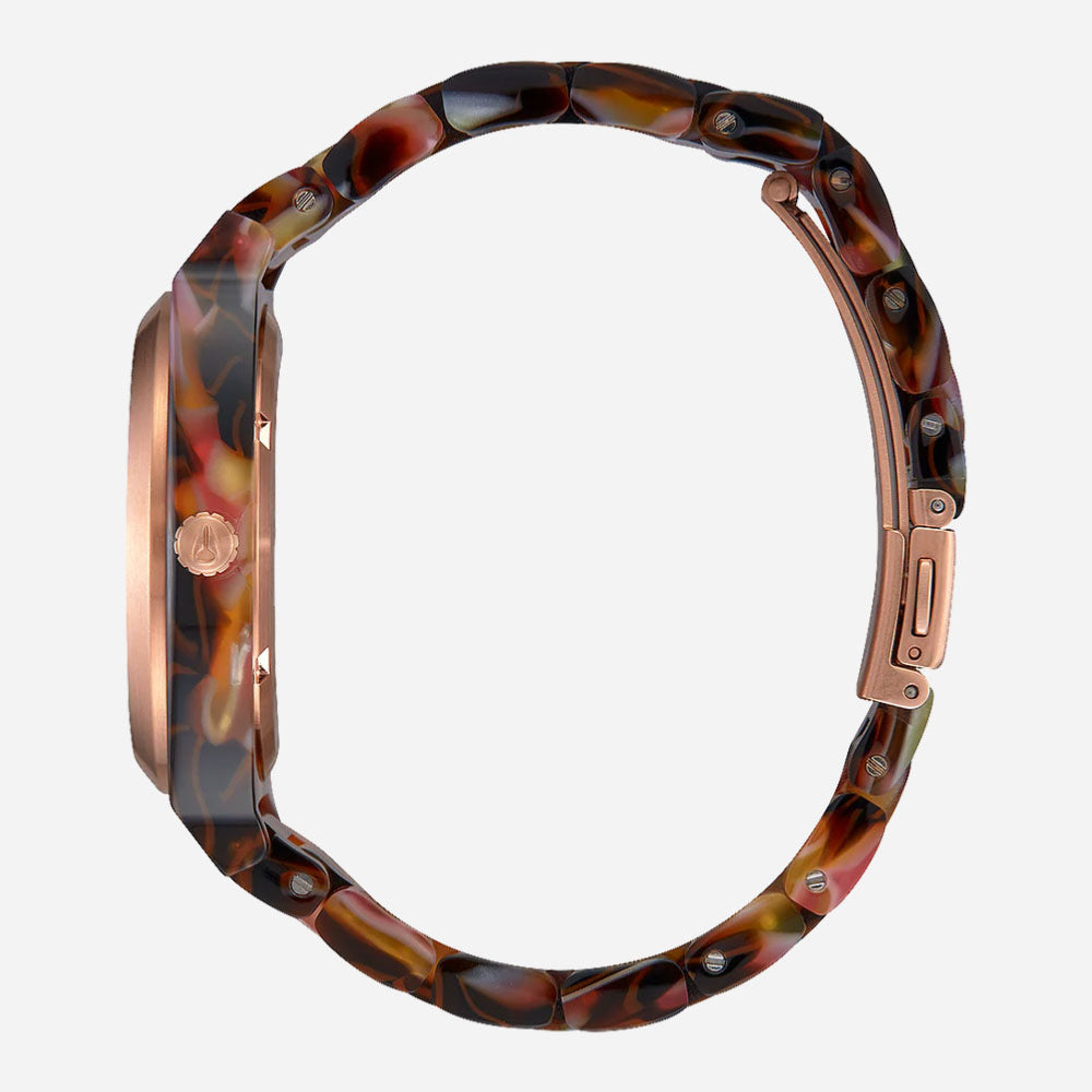 Nixon - Time Teller Acetate - Rose Gold / Pink Tortoise