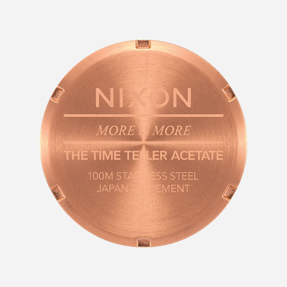 Nixon - Time Teller Acetate - Rose Gold / Pink Tortoise