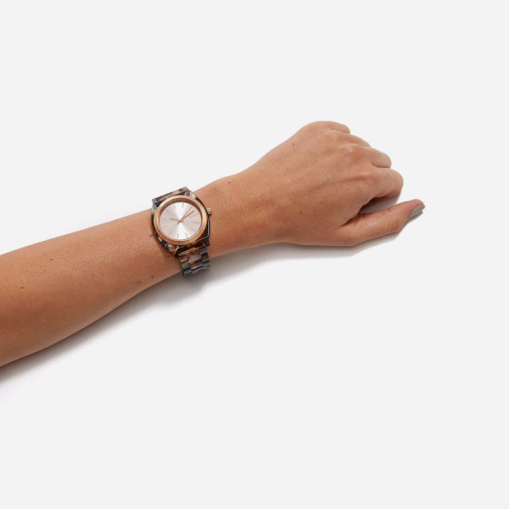 Nixon - Time Teller Acetate - Rose Gold / Pink Tortoise