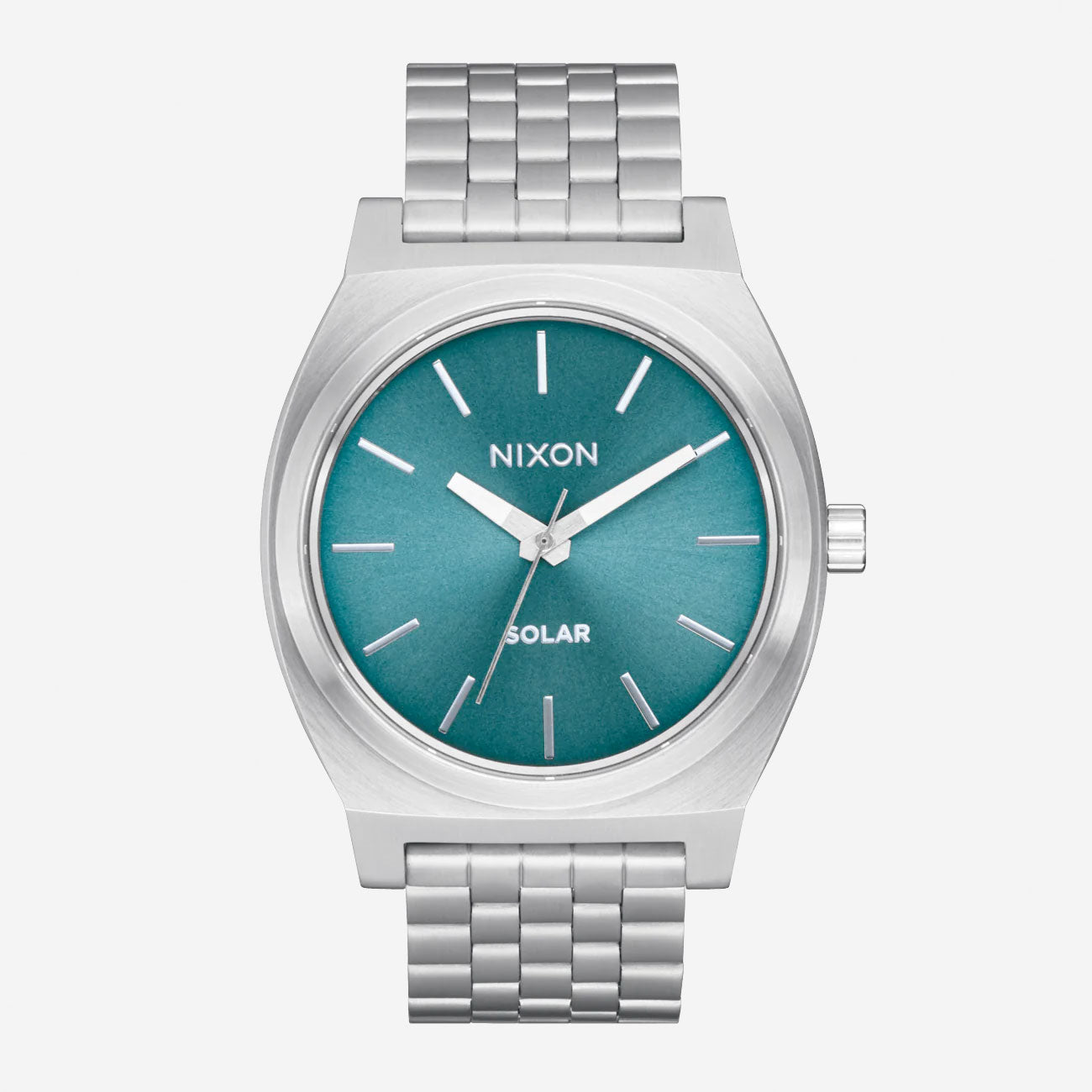 Nixon - Time Teller Solar - Silver/Dusty Blue Sunray