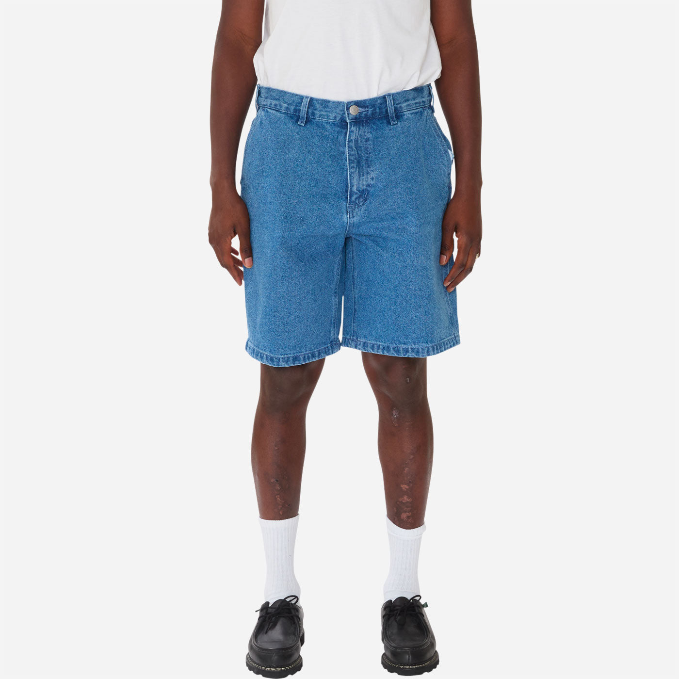 OBEY - BIGWIG BAGGY DENIM SHORT - Light Indigo
