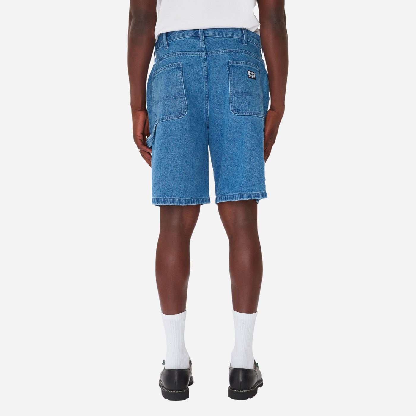 OBEY - BIGWIG BAGGY DENIM SHORT - Light Indigo