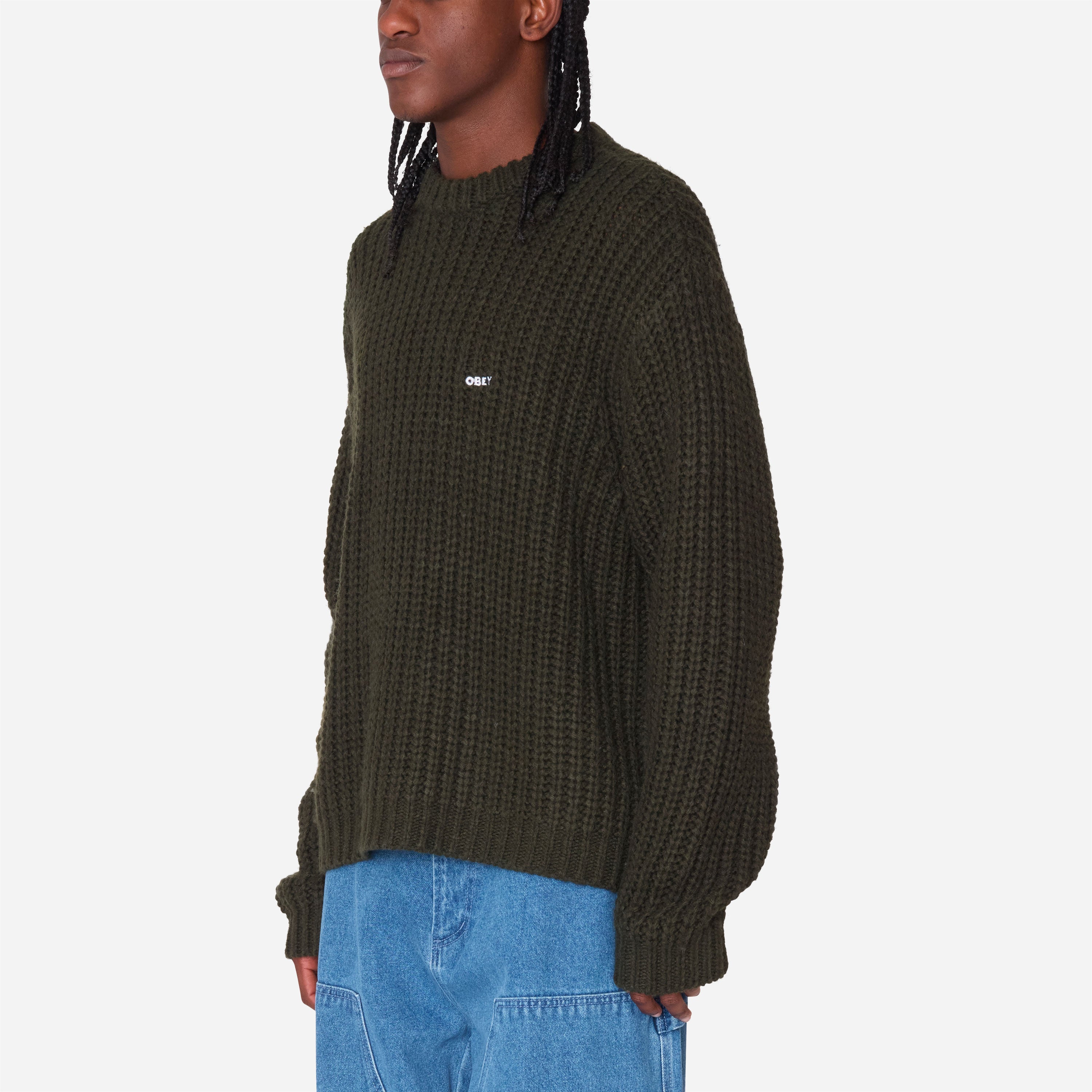 Obey - Bold Chunky Sweater - Rosin