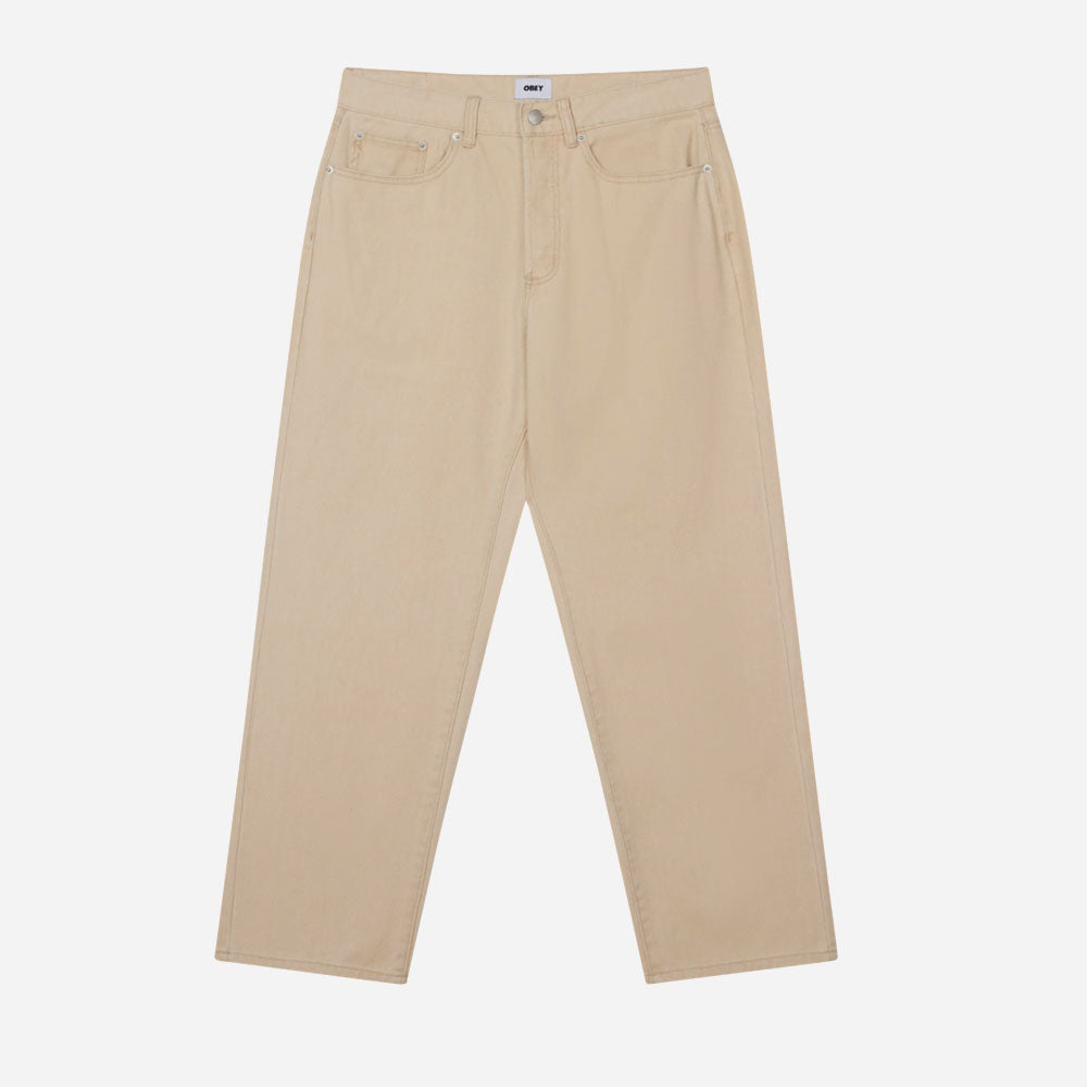 OBEY - CLASSIC BAGGY DENIM - Pelican Faded Wash
