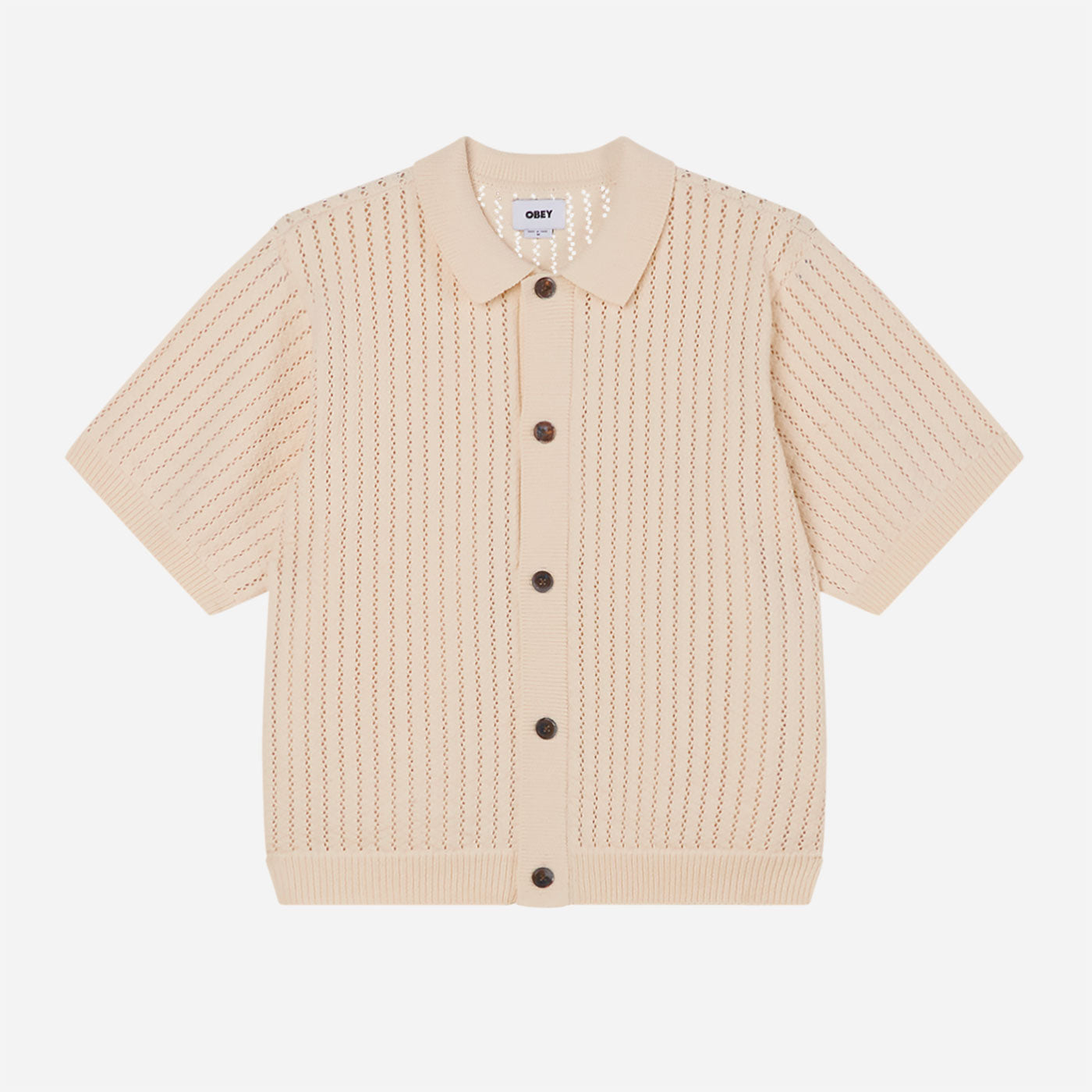 OBEY - DEZ SWEATER SHIRT - UNBLEACHED