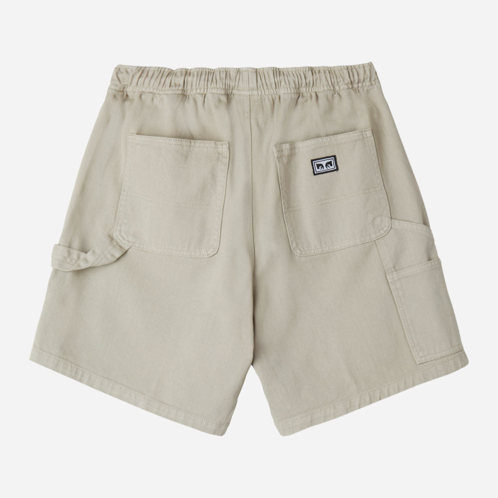 OBEY - EASY DENIM CARPENTER SHORT - Silver Grey