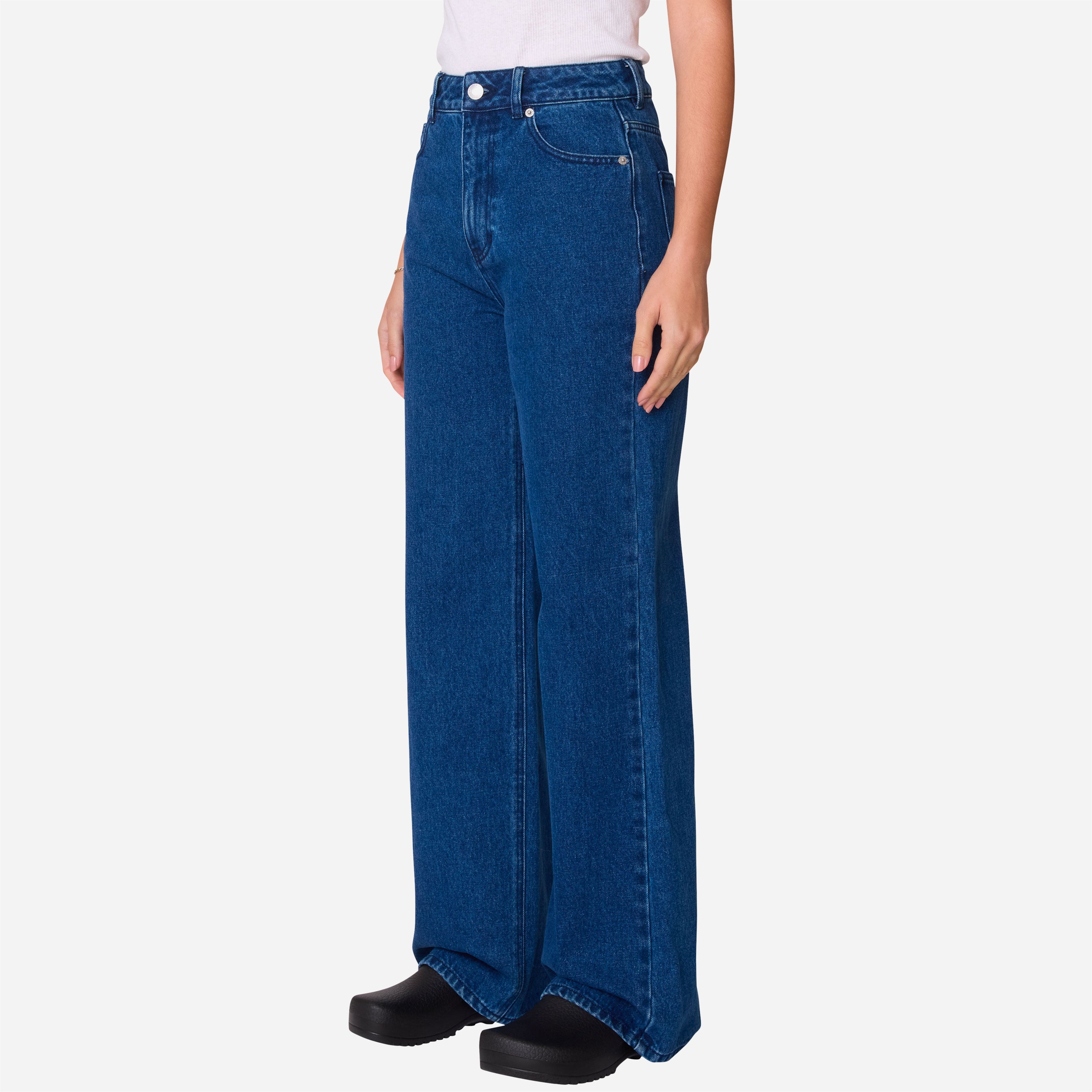 Obey - Errand II Highwaist Denim - Stone Wash Indigo