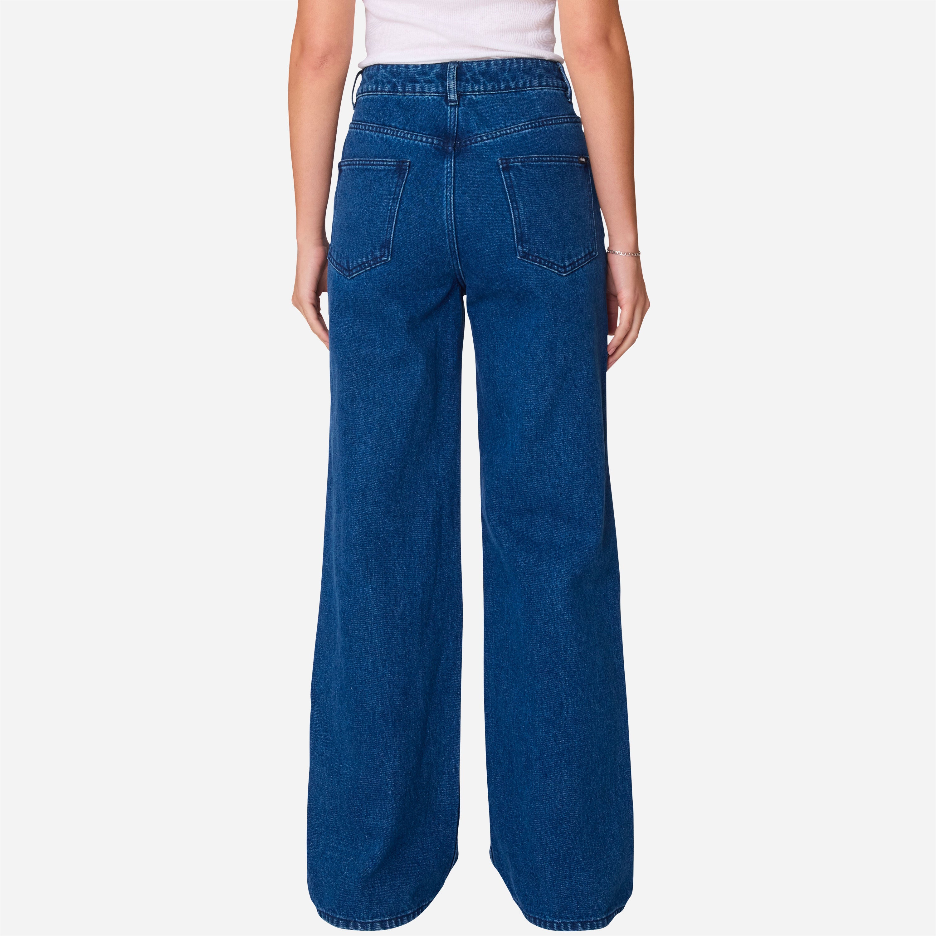 Obey - Errand II Highwaist Denim - Stone Wash Indigo