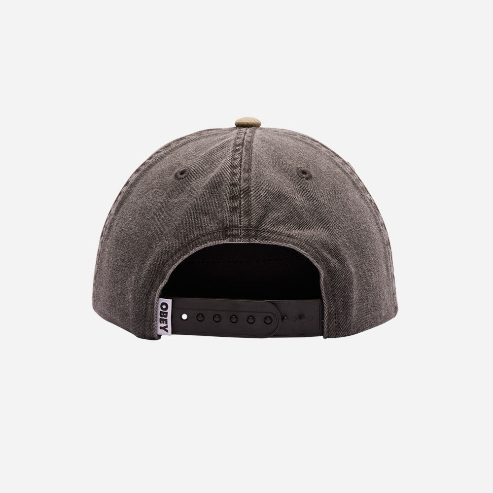 Obey - Fruit Pigment 6 Snapback panel - Multi black pigment
