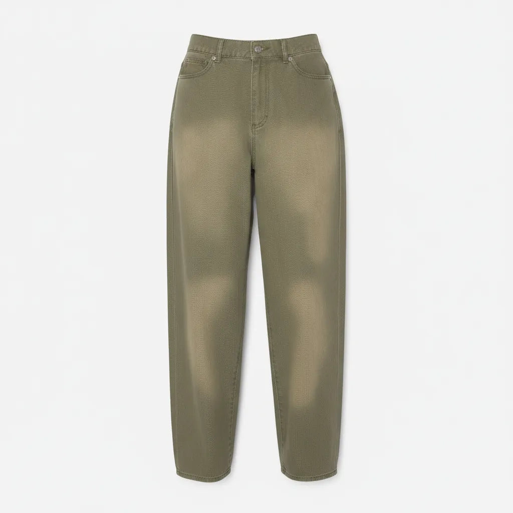 Obey - Leah III Baggy Denim "Grey Blur Wash"