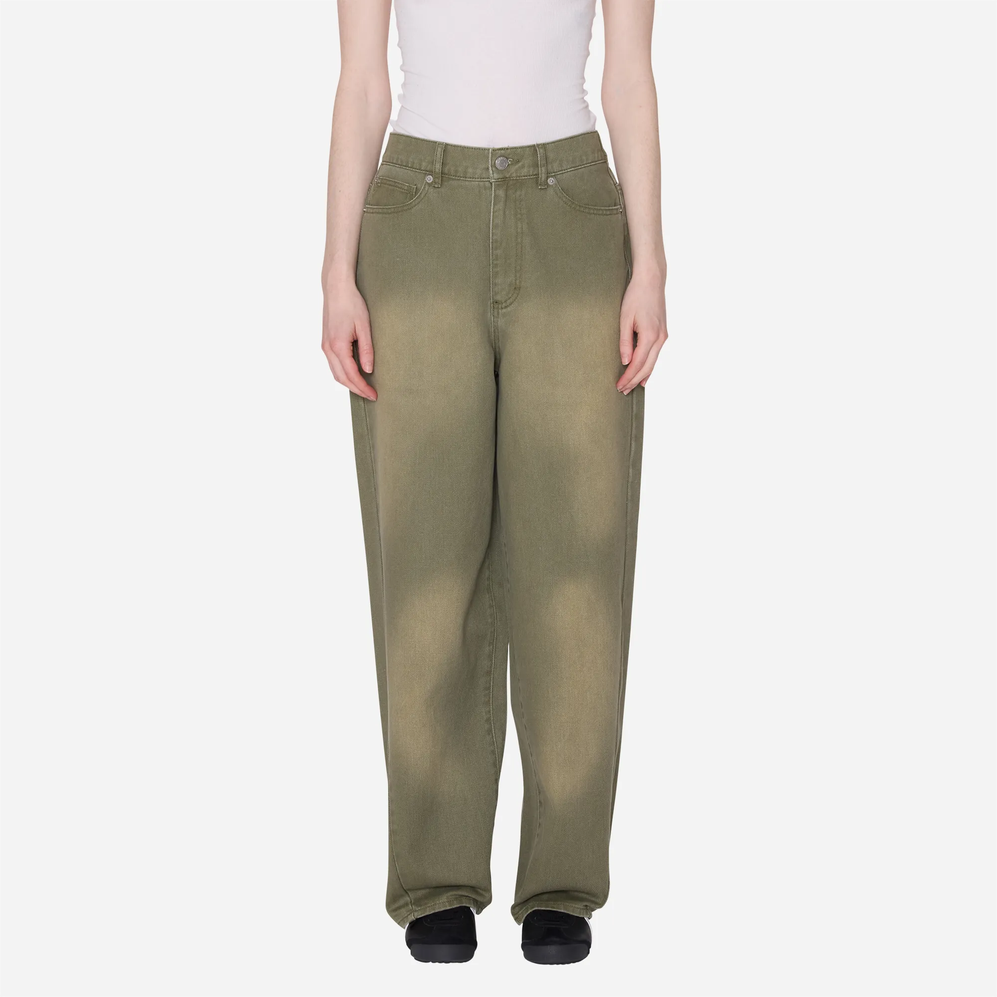 Obey - Leah III Baggy Denim "Grey Blur Wash"