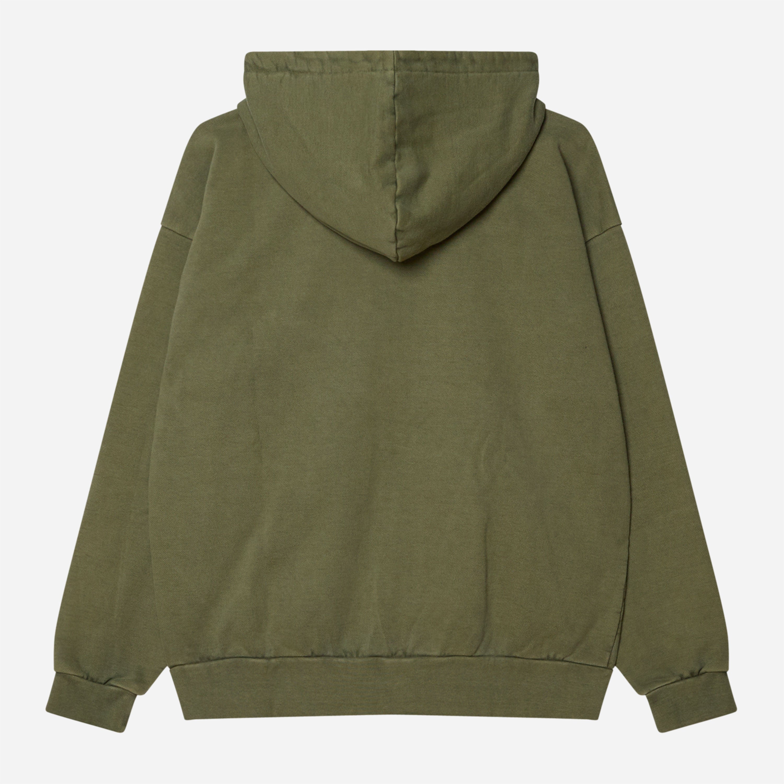 OBEY - Lowercase Pigment Zip Hood - Pigment Deep Lichen Green