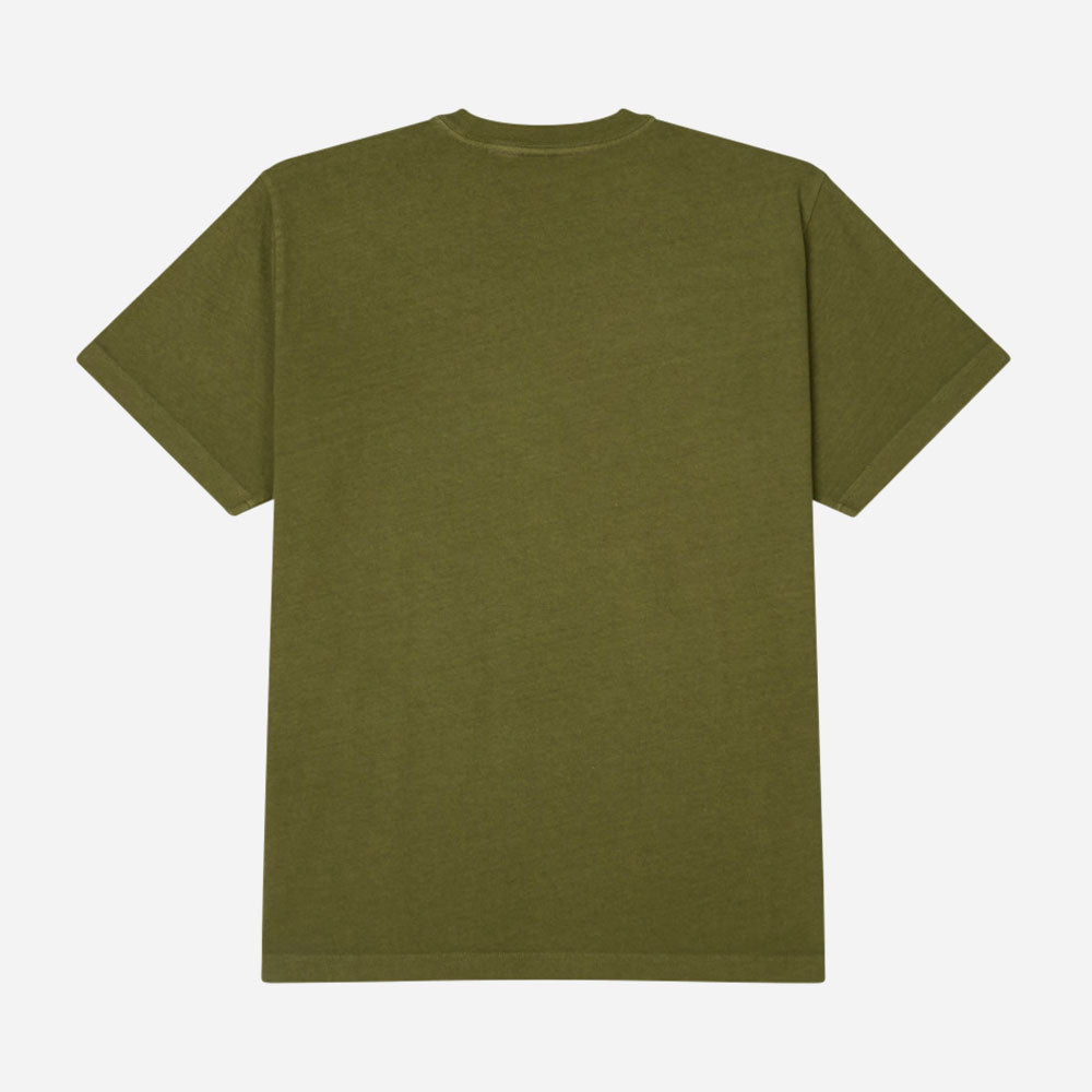 OBEY - LOWERCASE PIGMENT TEE SS - Pigment moss green