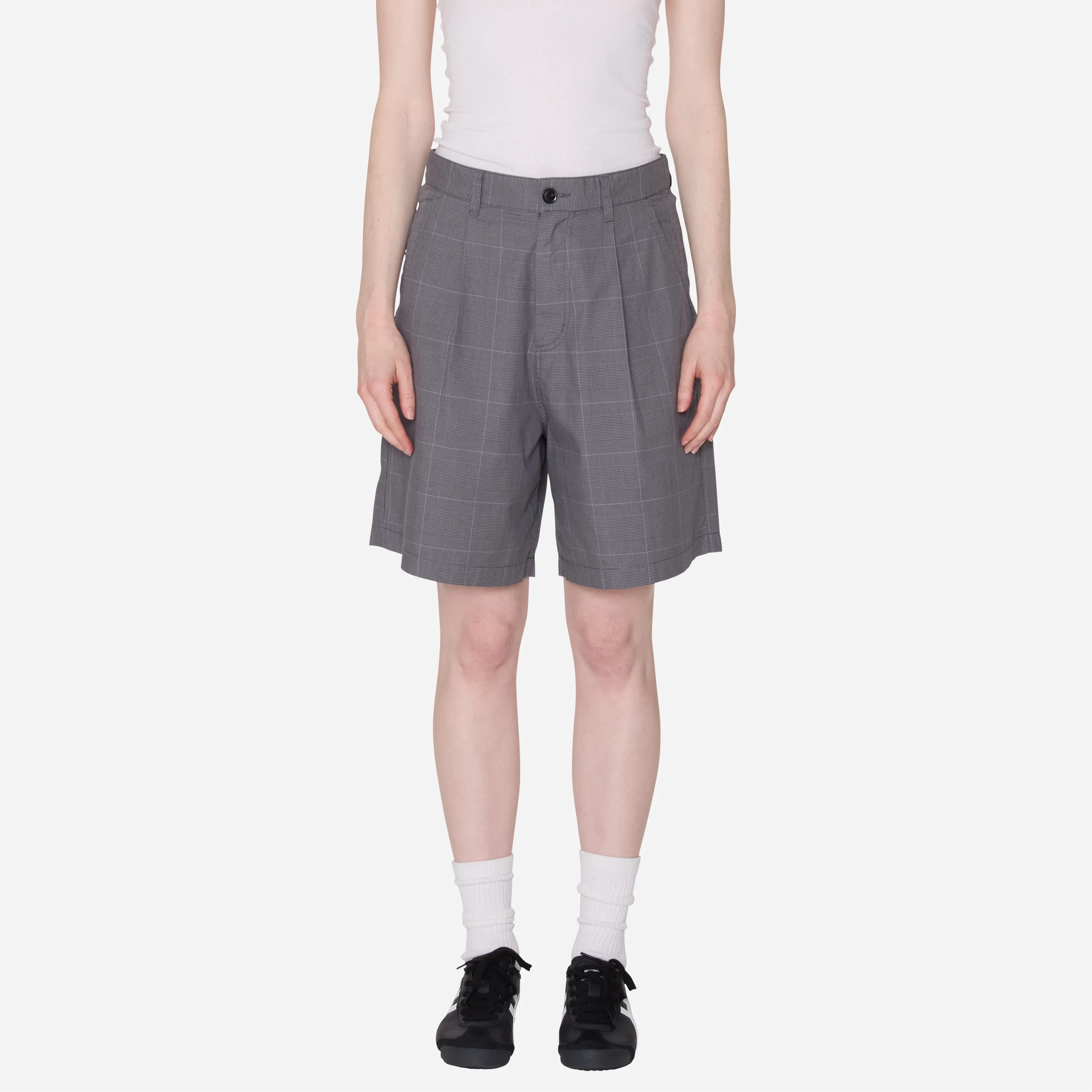 Obey Women's - Olivia Plaid Short Grey