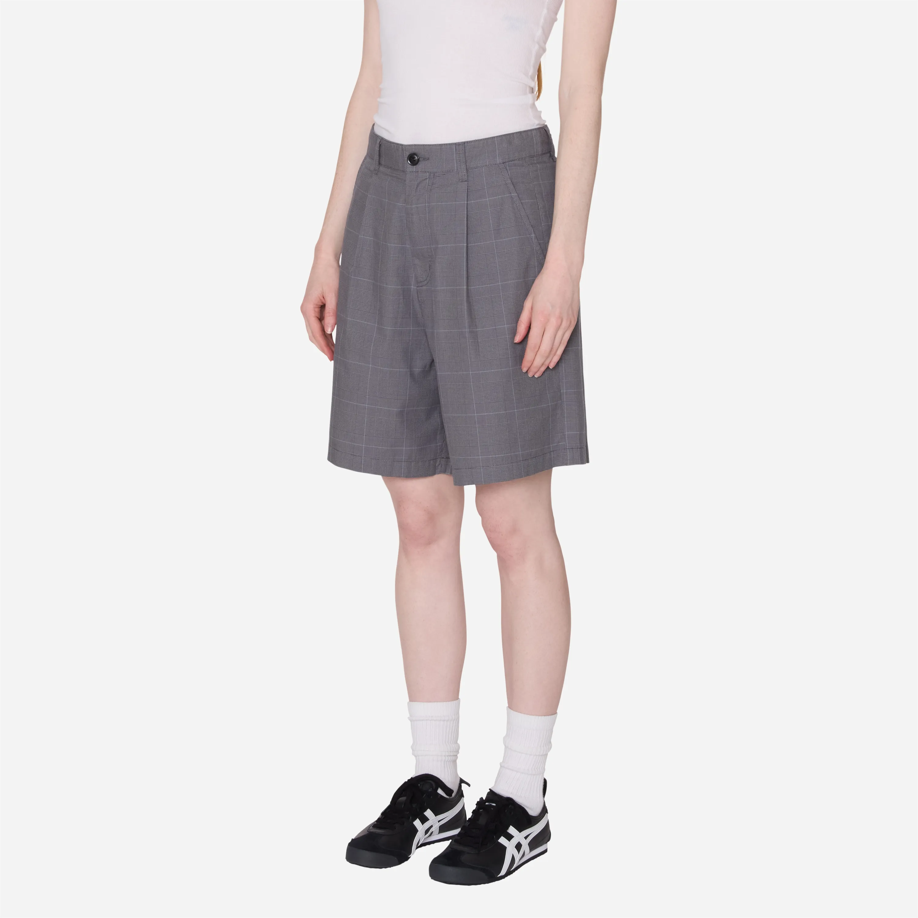 Obey Women's - Olivia Plaid Short Grey