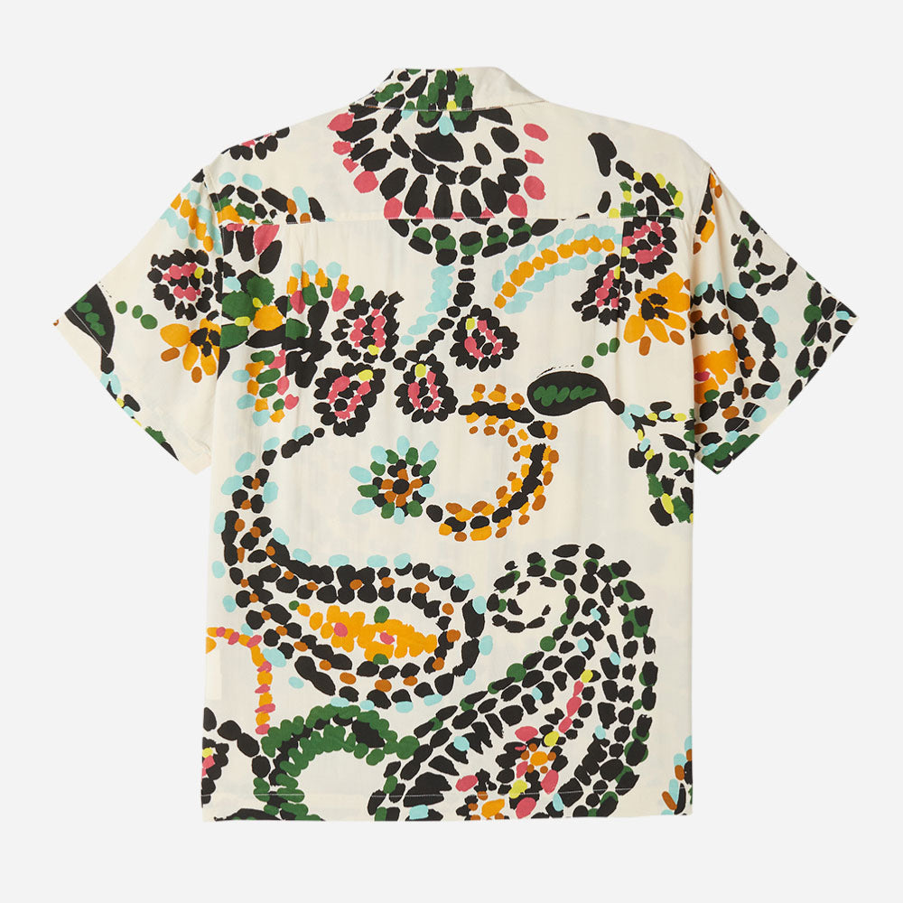 OBEY - PAISLEY DOTS WOVEN - White smoke multi