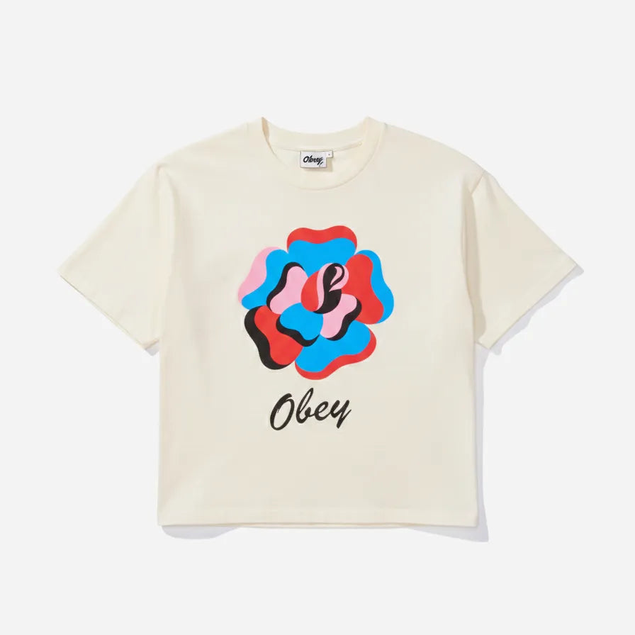Obey Women's - Paper Rose Tee Unbleached