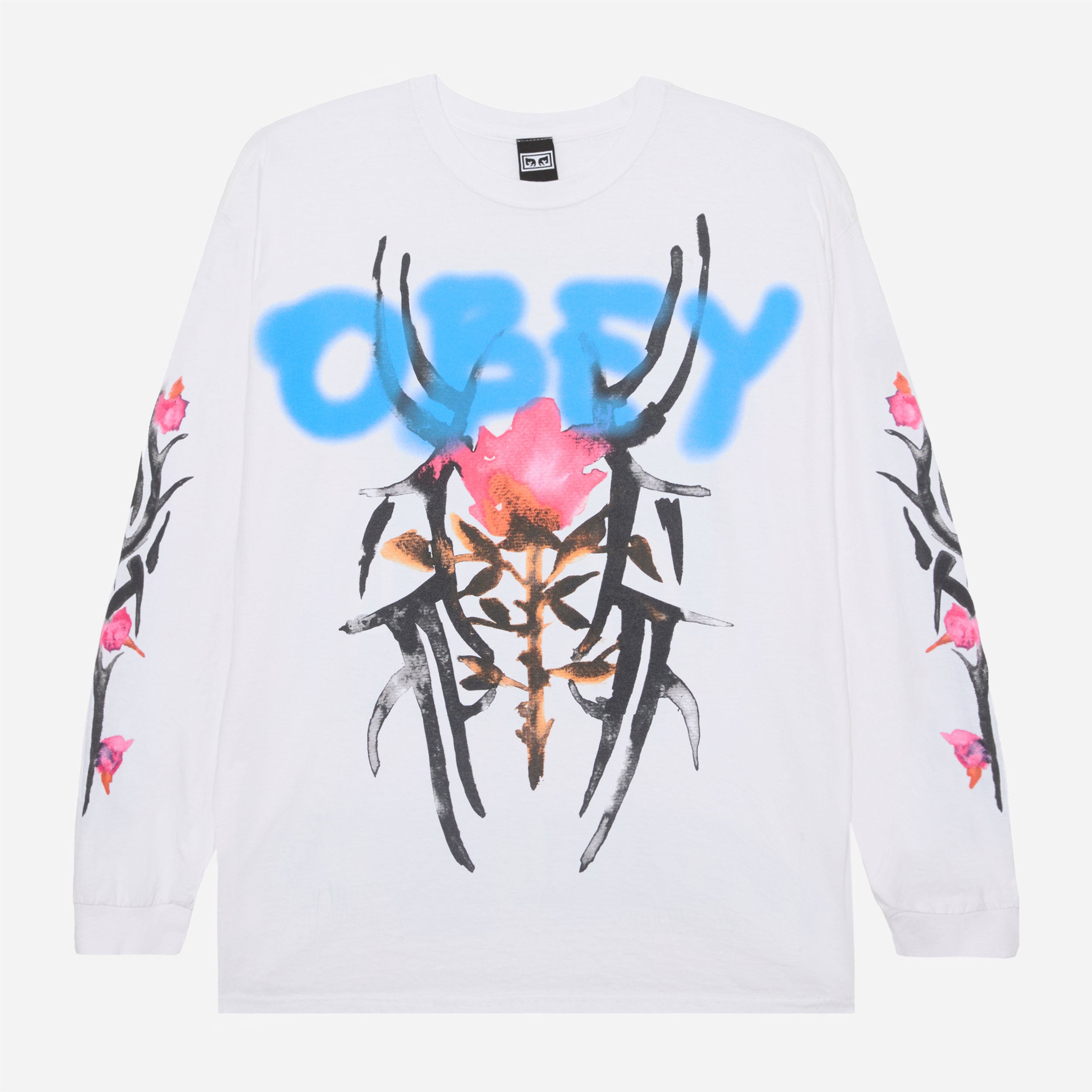 Obey - Rose Tribal LS Vintage T-Shirt - White