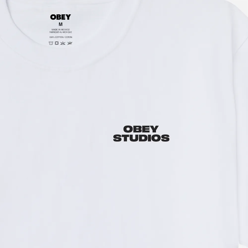 T-shirt Obey - Sky Face Tee White