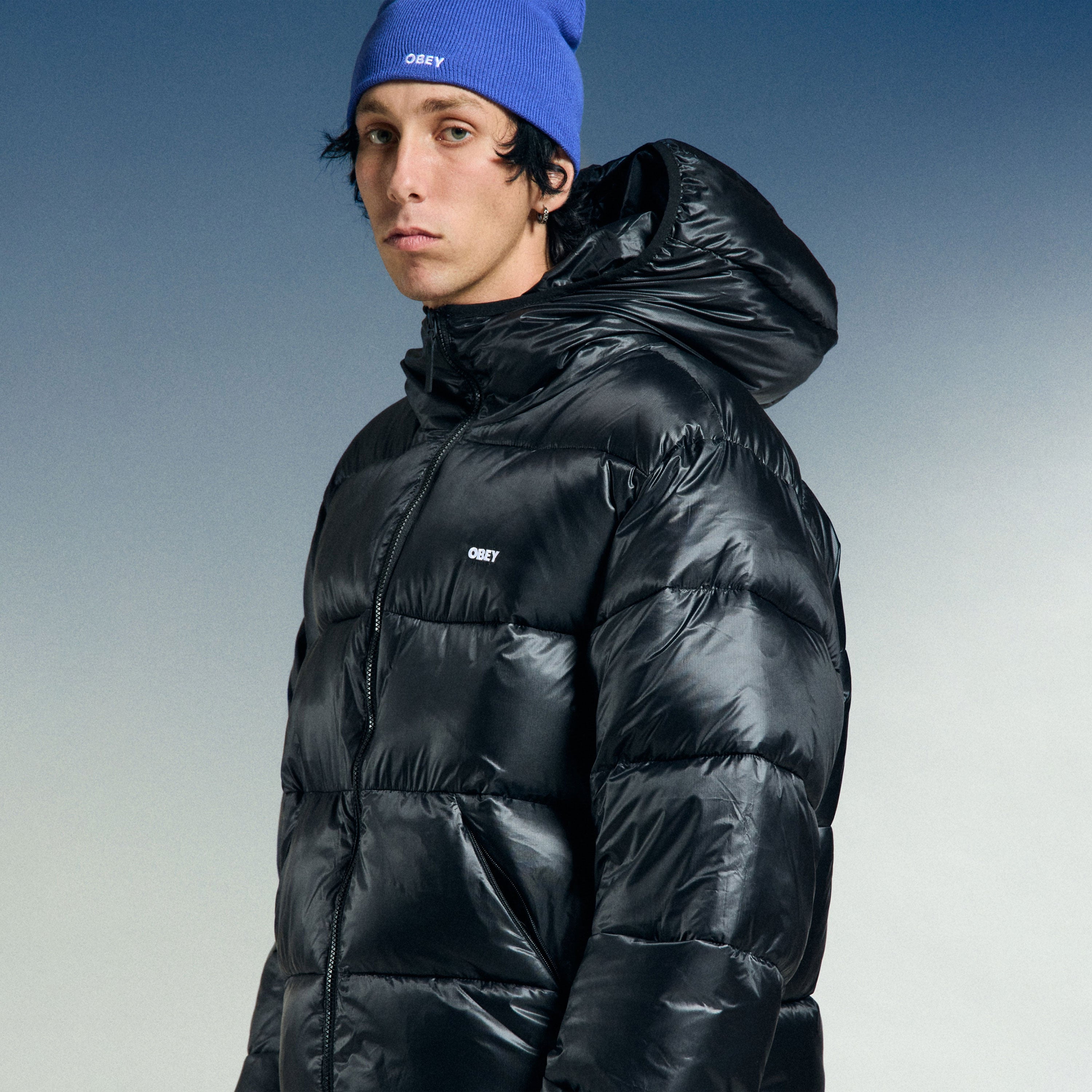Obey - Stratus Puffer Jacket - Black